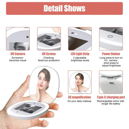 Sunscreen Test UV Rechargeable Camera Mirror Easy Beauty Nepal