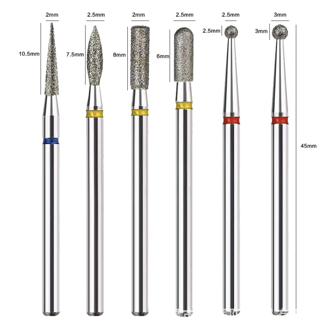Cuticle Care Nail Drill Bits (5/6 Pcs Set) Mask Queen Nepal