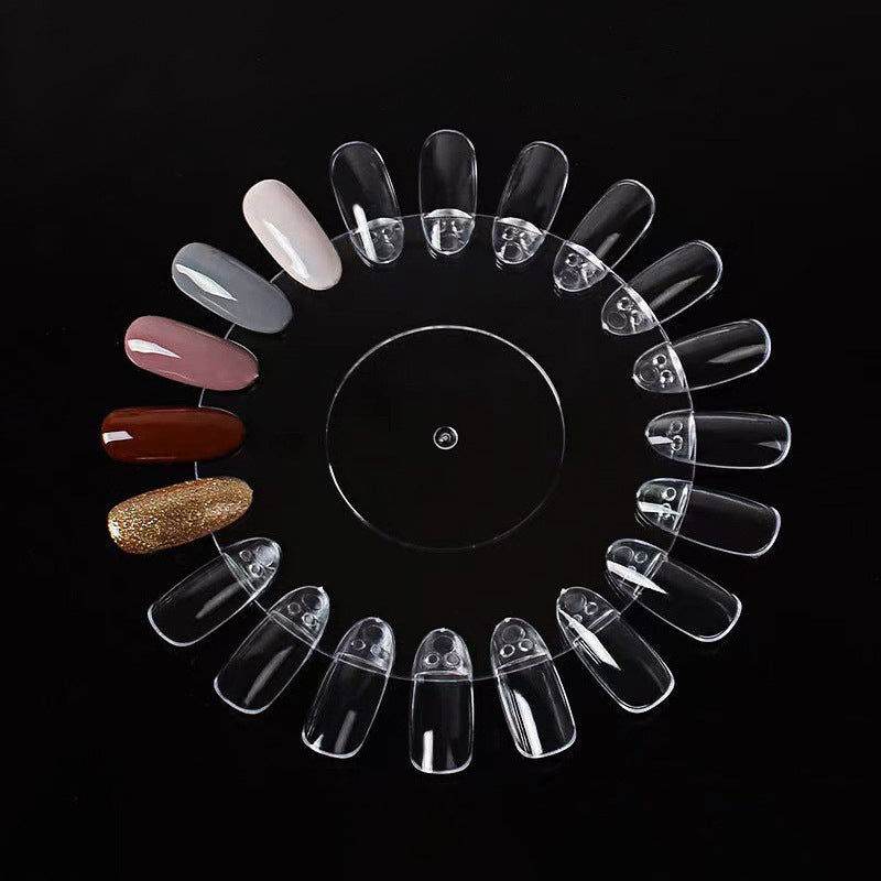 Nail Art Color Chart Palette False Nail Tips Gel Polish Display Mask Queen Nepal