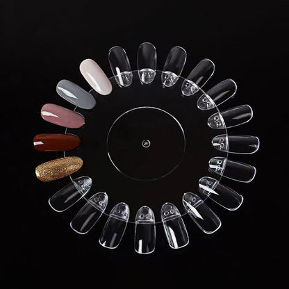 Nail Art Color Chart Palette False Nail Tips Gel Polish Display Mask Queen Nepal