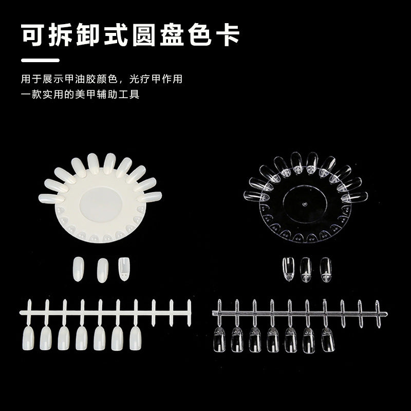 Nail Art Color Chart Palette False Nail Tips Gel Polish Display Mask Queen Nepal