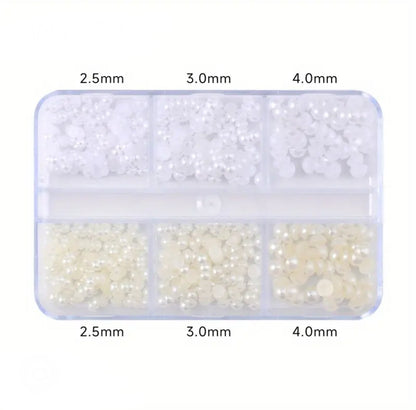 6 Grid Nail Stone Box Nail Art Rhinestone Mask Queen Nepal