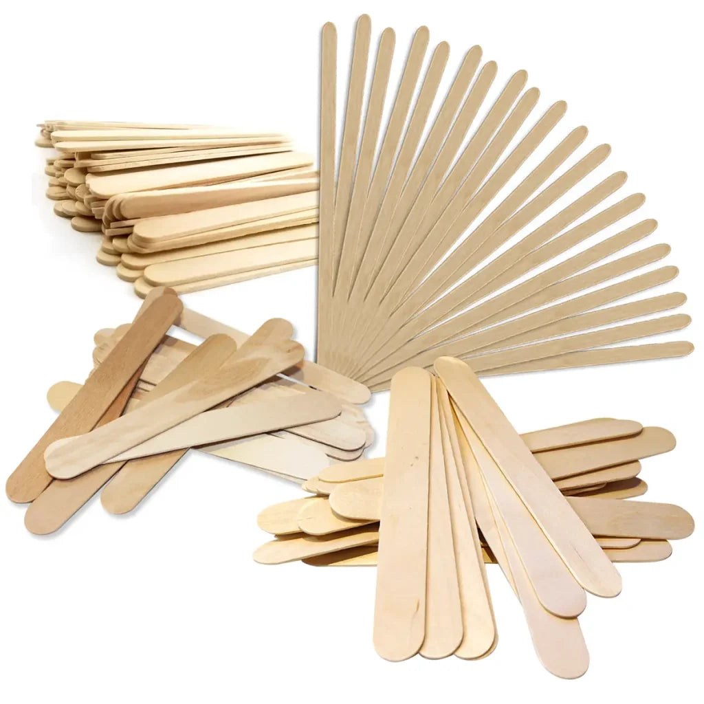 Disposable Wax Wooden Spatula 100pcs Mask Queen Nepal