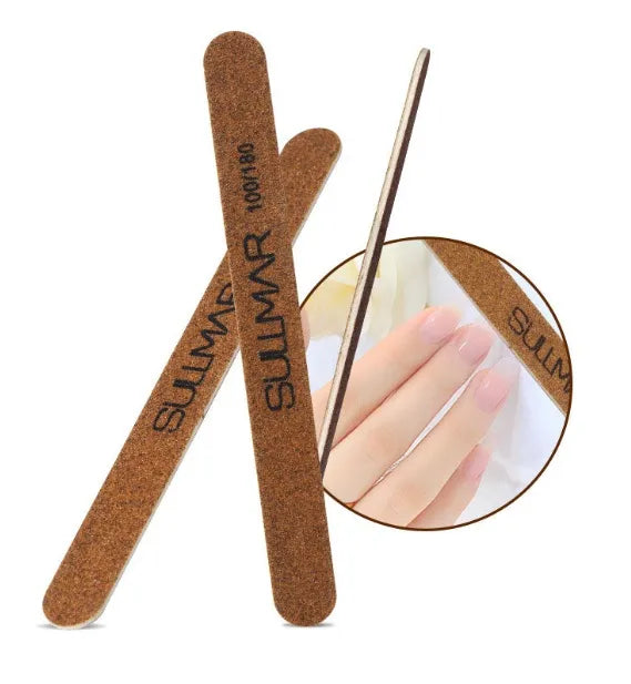 Manicure Tools-Sullmar Real Nail Polishing Stick 100/180 Mask Queen Nepal