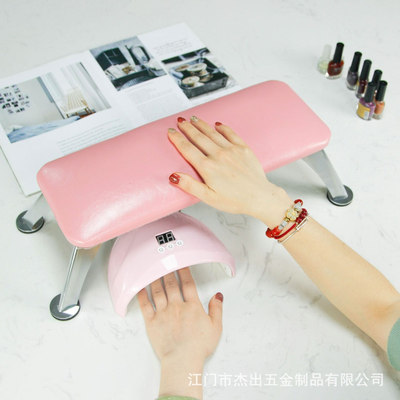 Professional Arm Rest Nail Table with Mat Mask Queen Nepal