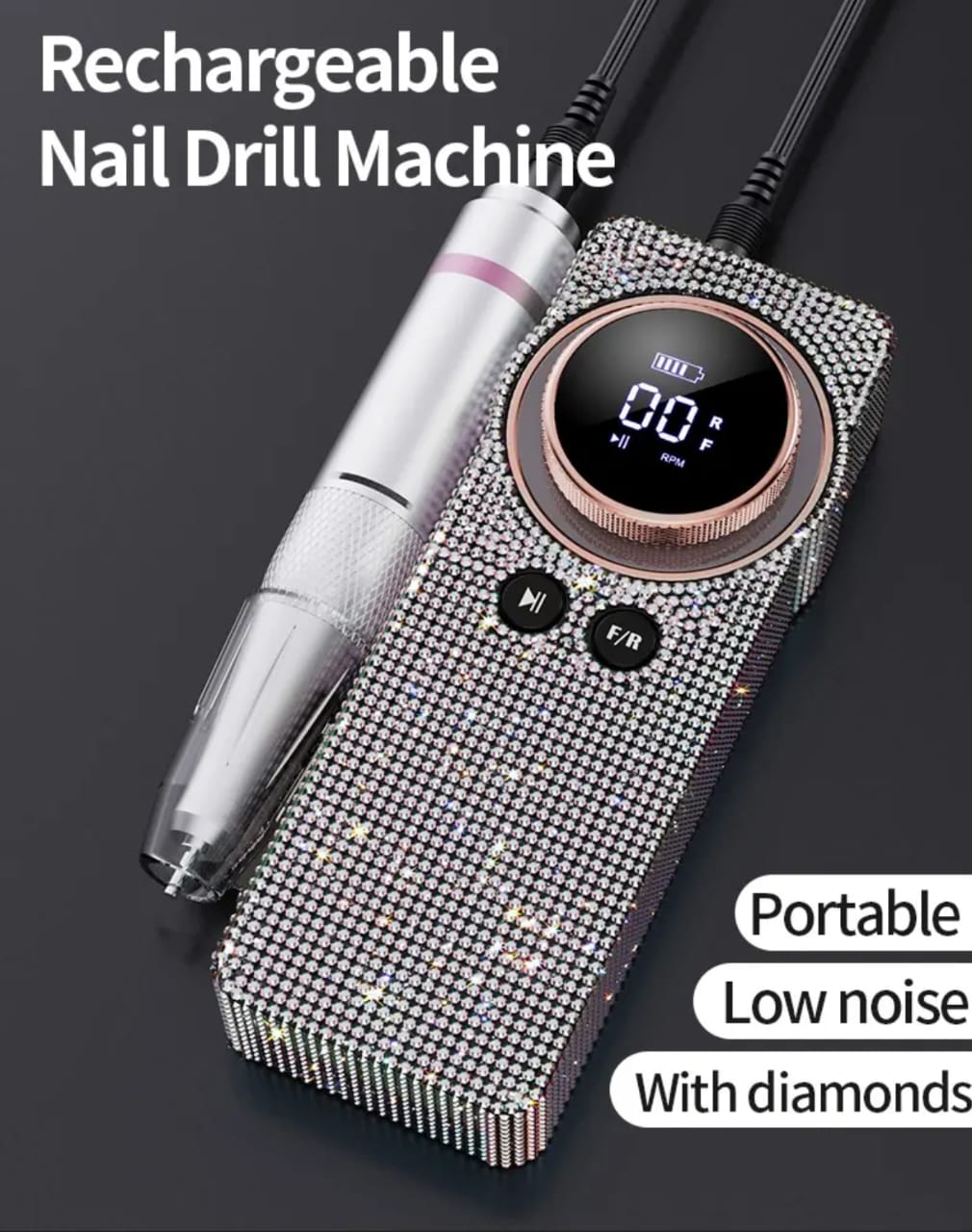 BQ-108 Portable Nail Drill Machine. Mask Queen Nepal