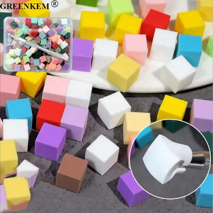 Ombre Art Mini Sponge and Grip For Nail (1 pack） Mask Queen Nepal