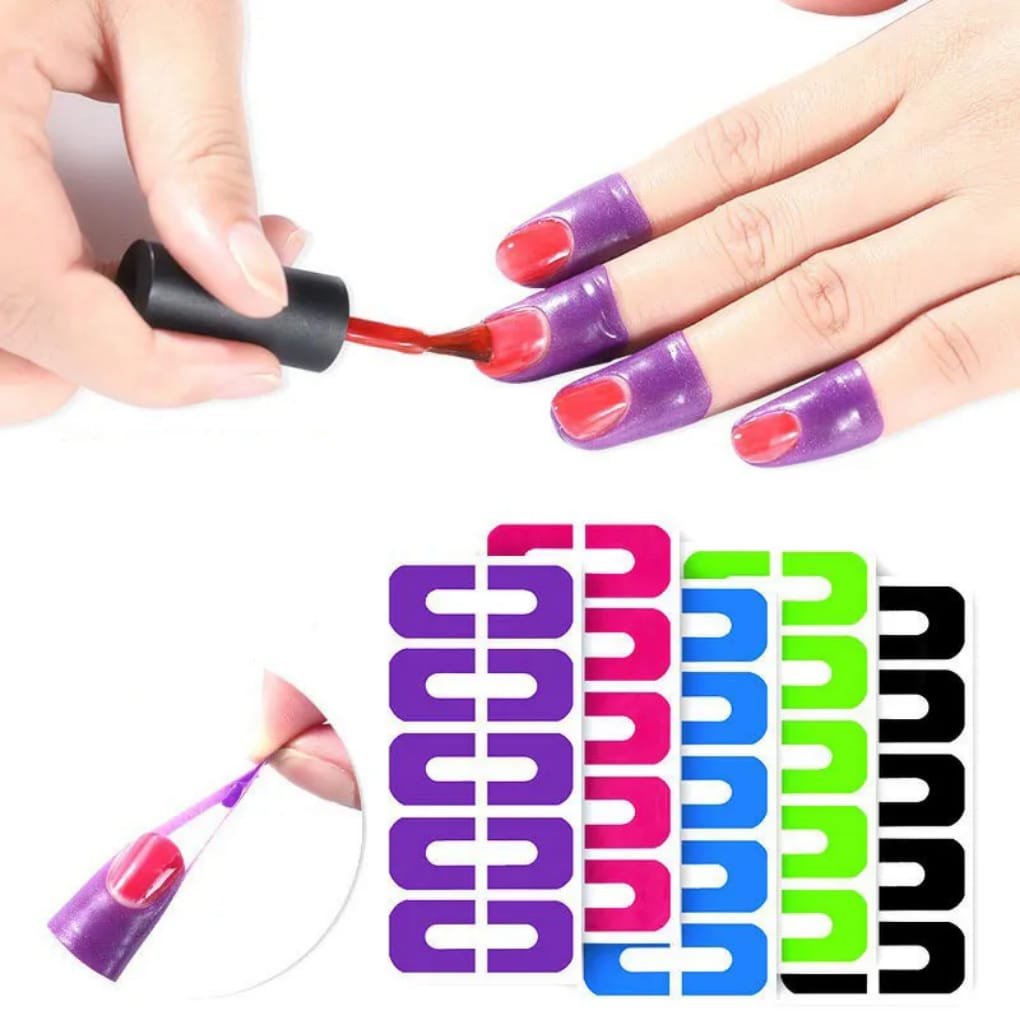 Nail Polish Protector Disposable Pink Peel Off Tapes Easy Beauty Nepal