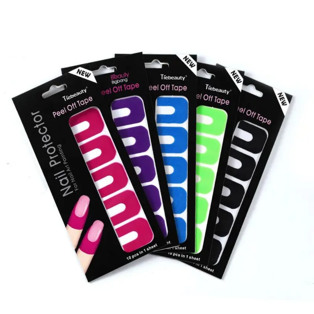 Nail Polish Protector Disposable Pink Peel Off Tapes Easy Beauty Nepal