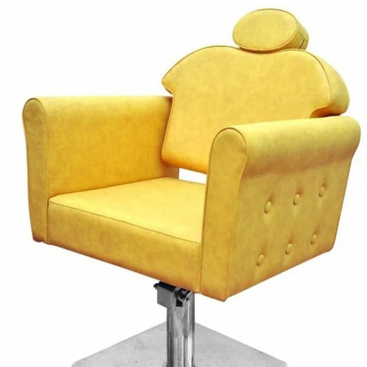 Jumera Chair Yellow Stainless Steel Salon Chair, Synthetic Leather Mask Queen Nepal