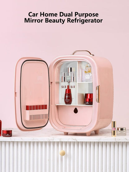 Mini Fridge Beauty Refrigerator Small Mini Portable Cosmetics Skin Care Products Refrigeration Mask Queen Nepal