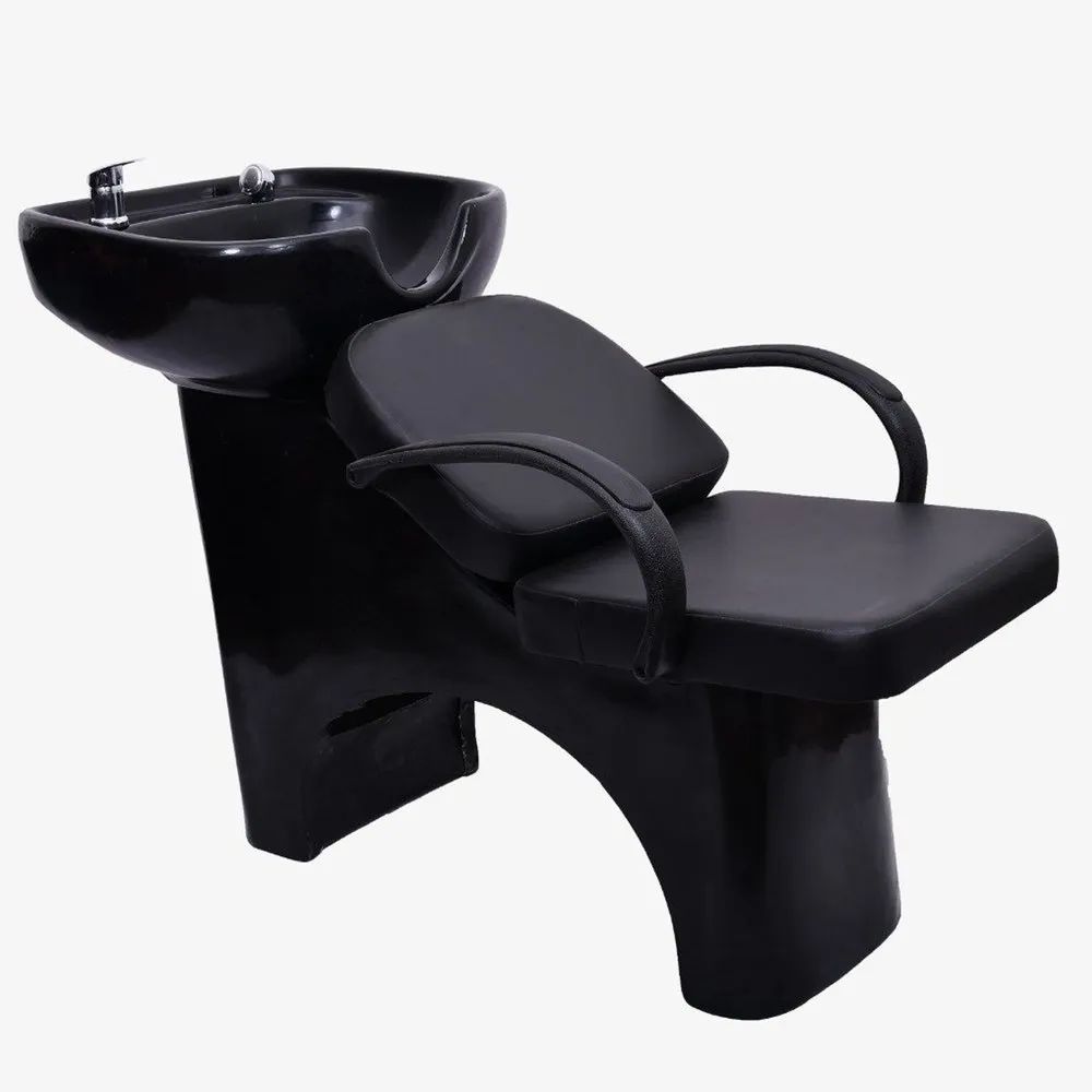 Regular Shampoo Station Black Hair Salon Chairs With Basin Mask Queen Nepal