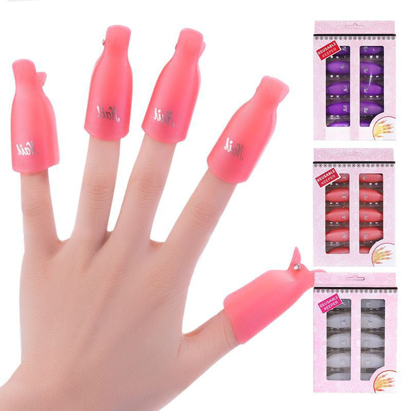 Reusable Keeper Nail Cap Clips Polish Remover Wrap Mask Queen Nepal
