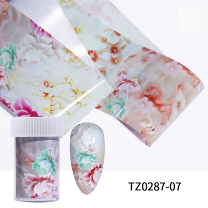 Nail Foil Transfer Sticker Decals Colorful Holographic Transfer Nail Foils Manicure Tips Decoration Mask Queen Nepal