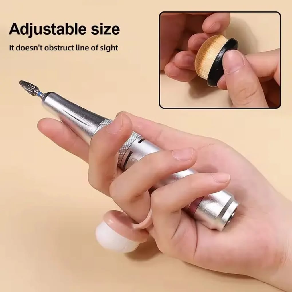 Nail Dust Cleaning Soft Brush Ring Mask Queen Nepal