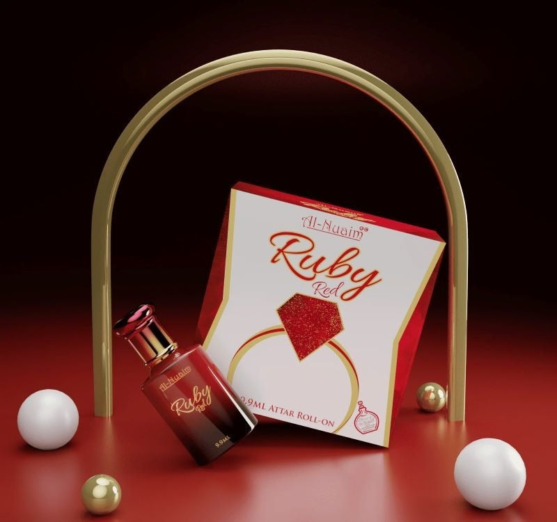 Al-Nuaim® Ruby Red Non Alcoholic Attar Roll On 9.9ml | Unisex Attar |