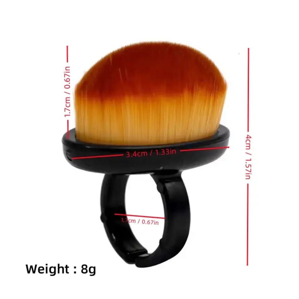 Nail Dust Cleaning Soft Brush Ring Mask Queen Nepal