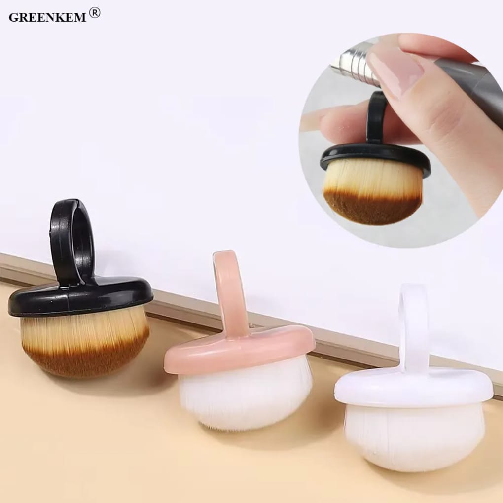 Nail Dust Cleaning Soft Brush Ring Mask Queen Nepal