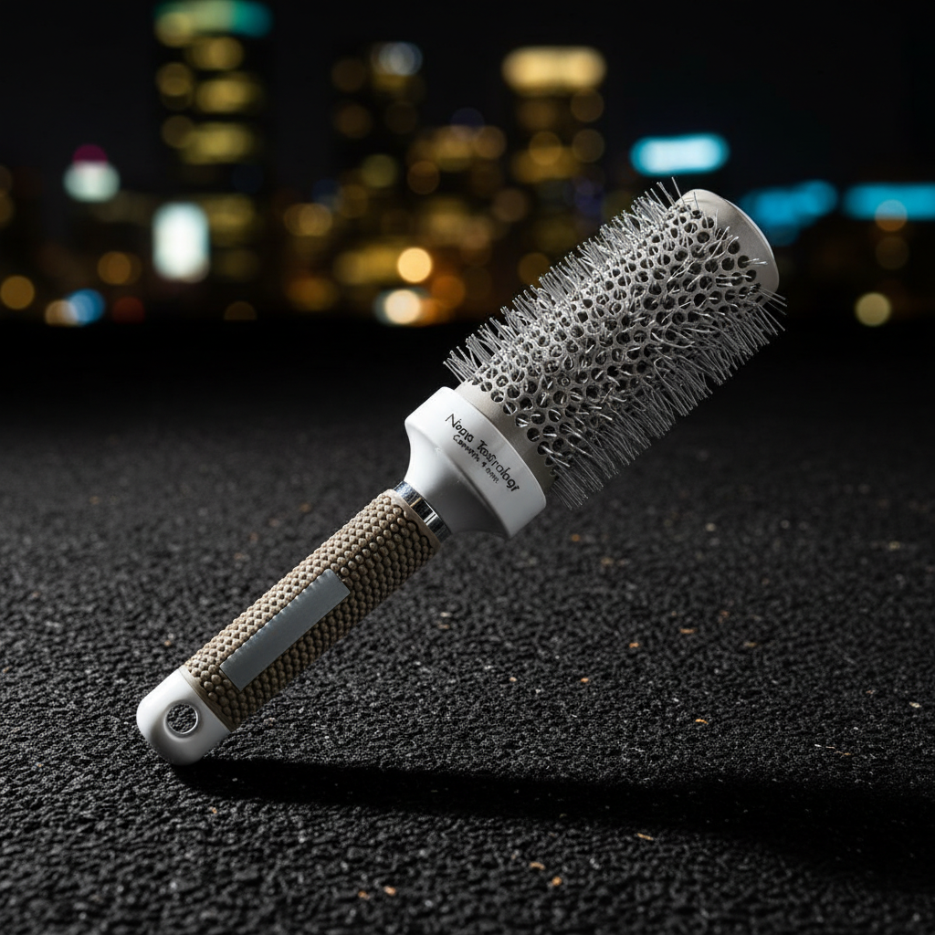 Nano Technology Ceramic + Ionic Round Hair Brush Mask Queen Nepal