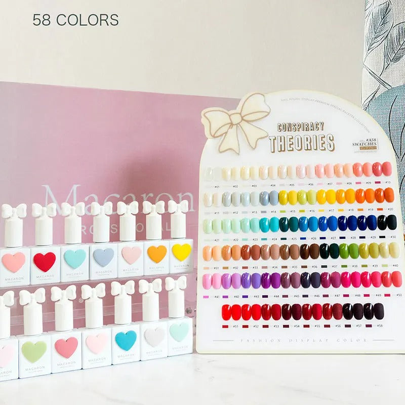 MACARON Sweetheart Color Gel Nail Polish 58 Color Series Mask Queen Nepal