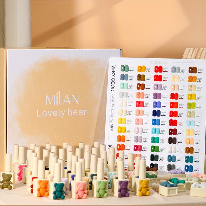 MILAN Lovely Bear 60 Color  Gel Polish Set Mask Queen Nepal