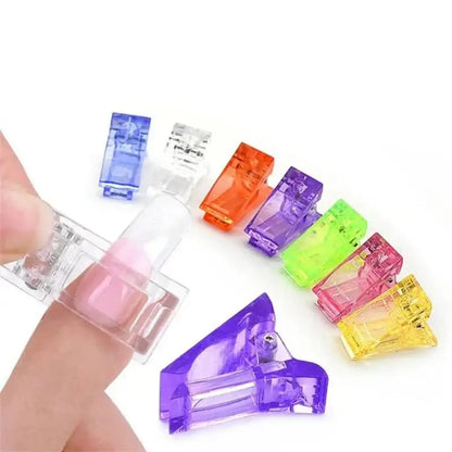 Quick Building Poly Gel Nail Tips Plastic Clip Mask Queen Nepal