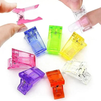 Quick Building Poly Gel Nail Tips Plastic Clip Mask Queen Nepal
