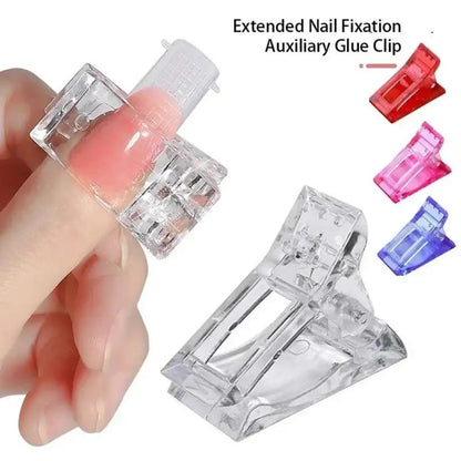 Quick Building Poly Gel Nail Tips Plastic Clip Mask Queen Nepal