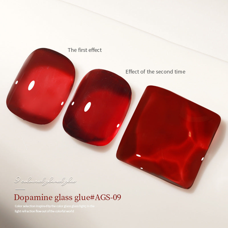 AS Red Dopamine Glass Gel Polish 15ml Mask Queen Nepal