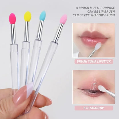 Silicone Lip Bursh Small Makeup Lipstick Eyebrow Brushes Applicator for Lip Mask Oil Mask Queen Nepal