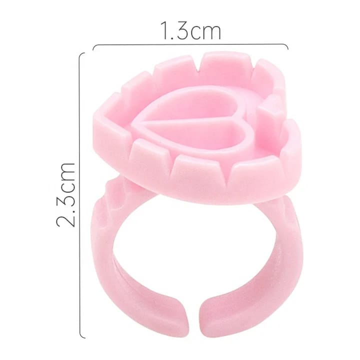 MQ Eyelash Glue Ring Holder Disposable Plastic Dual Sided Ring. Mask Queen Nepal