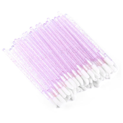 100PCS Glitter Crystal Lip Brush Disposable Lip Gloss Applicators Mask Queen Nepal