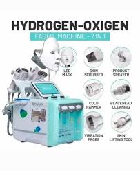 BeautyBox 7-in-1 Multifunction Hydrafacial Oxygen Beauty Machine Vacuum Face Cleaning Hydro Water Oxygen Jet Peel Hydrafacial Professional Facial Sprayer Moisturizing Rejuvenation Skin Mask Queen Nepal