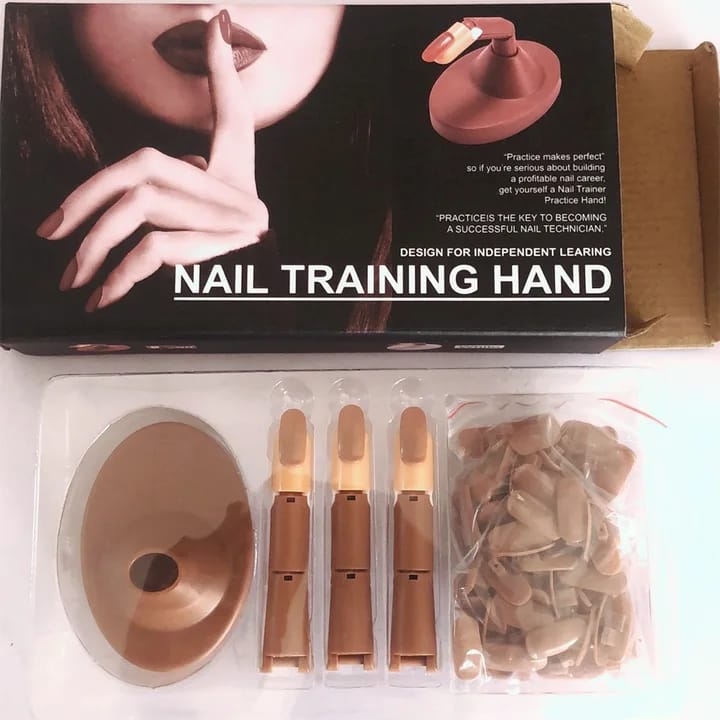 Nail Practice ger for Acrylic Nails Adjustable Fake Mannequin Hands for Nails Practice Flexible Movable Nail Tools Kits Mask Queen Nepal