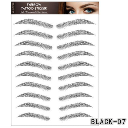 6D Eyebrow Tattoo Sticker Professional Waterproof Eyebrow Mask Queen Nepal