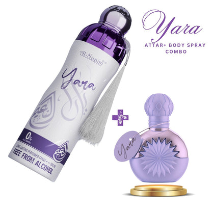 Al-Nuaim® Yara Deodorant Perfume Body Spray- 200ml | Unisex Attar |