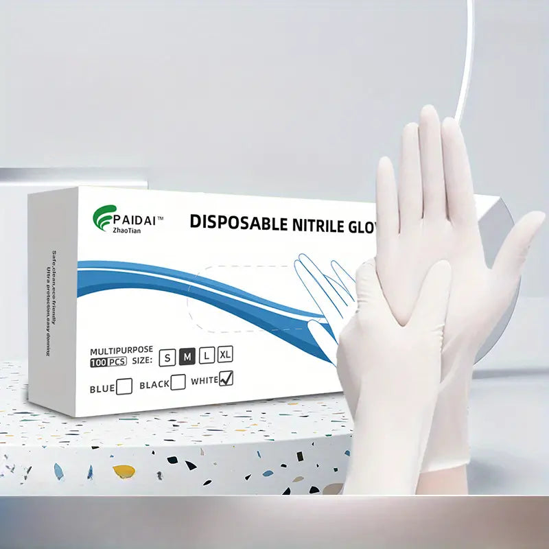 100 PCS/Box & 50 PCS/Sealed Bag Disposable Nitrile Gloves Mask Queen Nepal