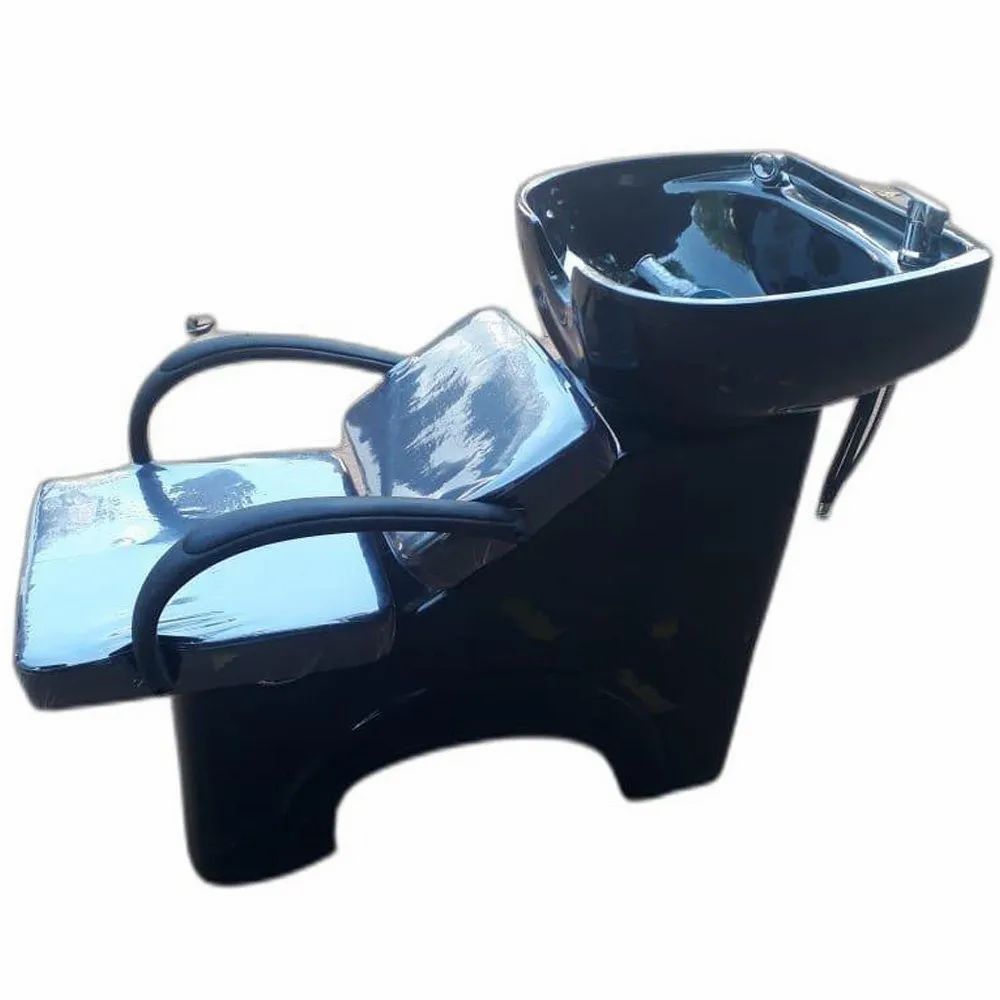 Regular Shampoo Station Black Hair Salon Chairs With Basin Mask Queen Nepal