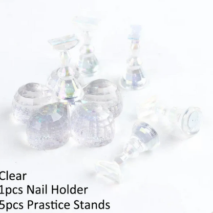 Nail Art Tips Stand Press On Stand 1Pcs Mask Queen Nepal