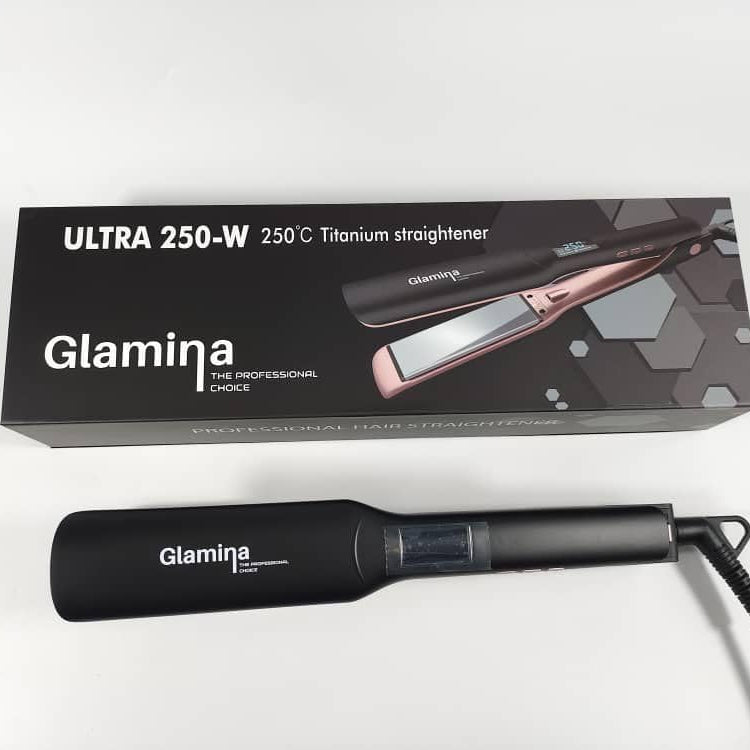 Professional Glamina Titanium Hair Straightener 250 - W Mask Queen Nepal