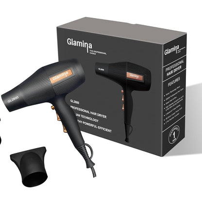 Professional Glamina A.C. Motor 2600W Hair Dryer (GL2600) Mask Queen Nepal