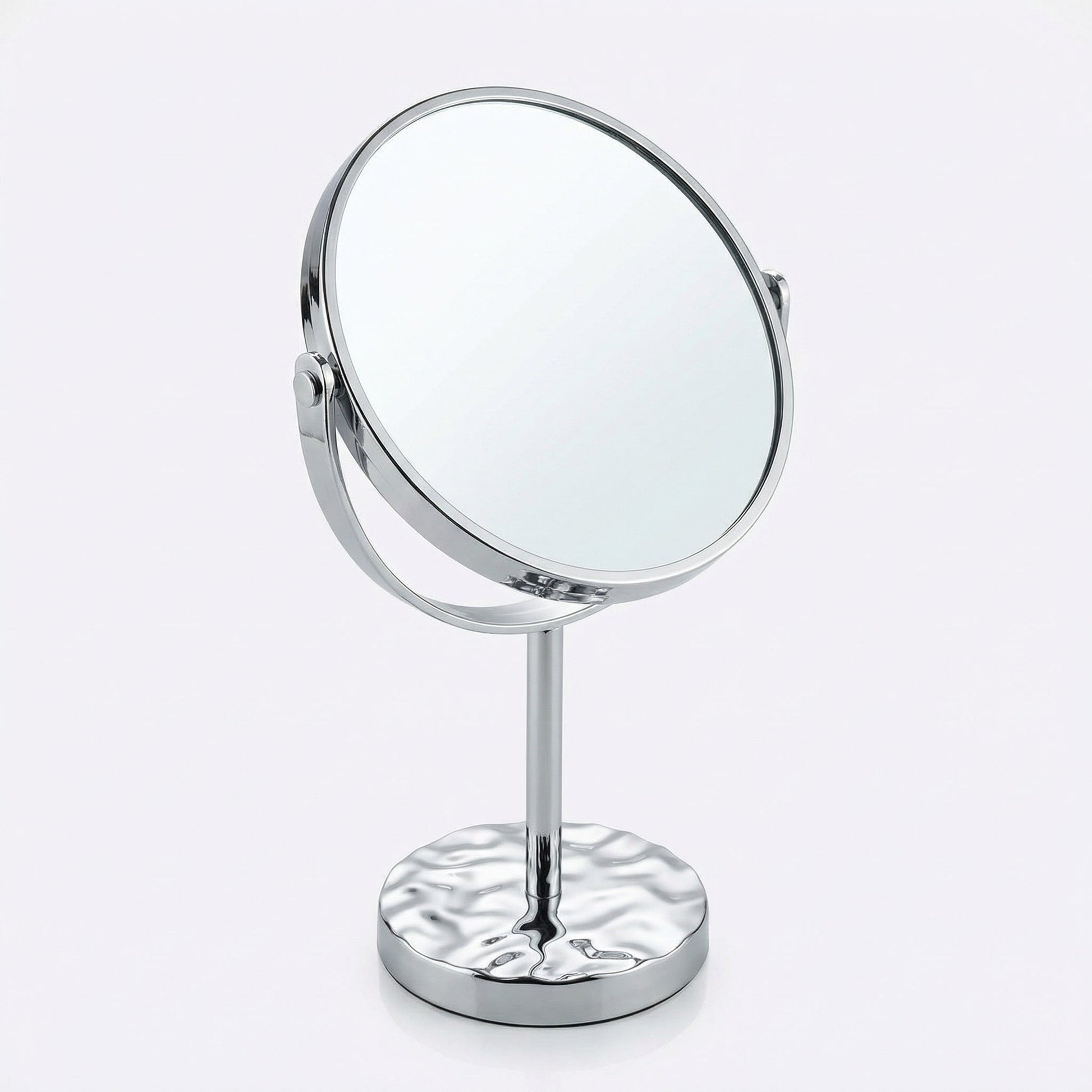 Silver Oval Shaped Double Sided Mirror Easy Beauty Nepal