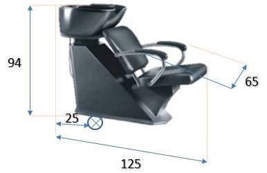 Sidhi Shampoo Station Black Hair Salon Chairs With Basin Mask Queen Nepal