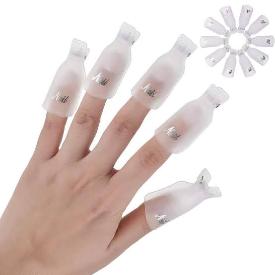 Reusable Keeper Nail Cap Clips Polish Remover Wrap Mask Queen Nepal