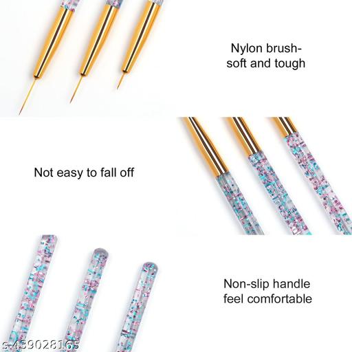 Gel Nail Art Liner Brush 3pcs Set Mask Queen Nepal