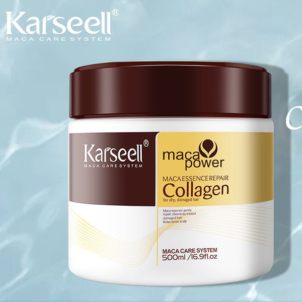 Karseell Collagen Hair Treatment 16.90 oz 500 ml Deep Repair Conditioning Argan Oil Collagen Hair Mask Essence for Dry Damaged Hair Mask Queen Nepal