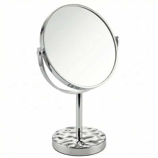 Silver Oval Shaped Double Sided Mirror Easy Beauty Nepal