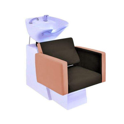 Cubic shampoo station bed ceramic basin sitting shampoo chair semi-reclining flushing chair Mask Queen Nepal