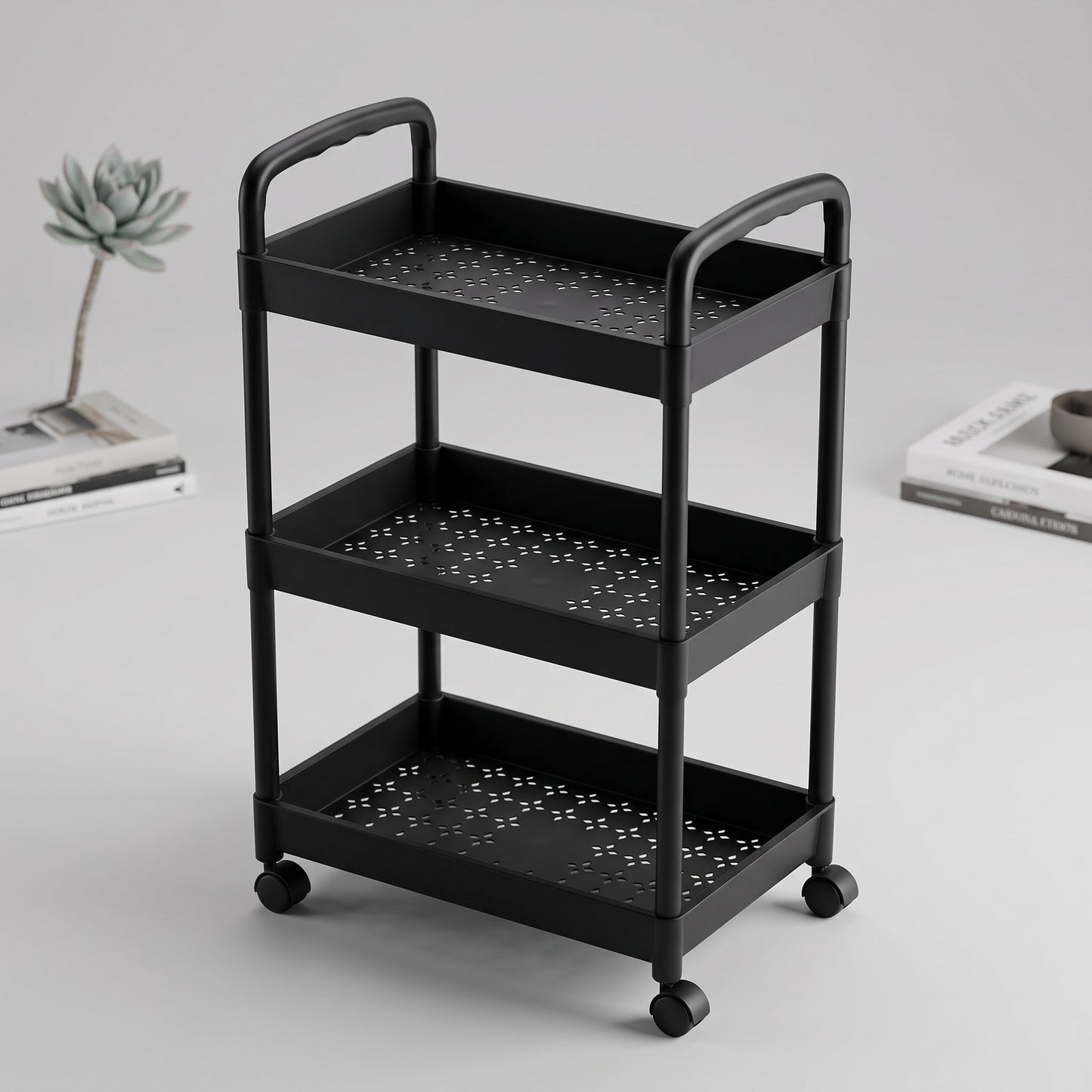 3 Layer Multipurpose Rolling Storage Trolley Mask Queen Nepal
