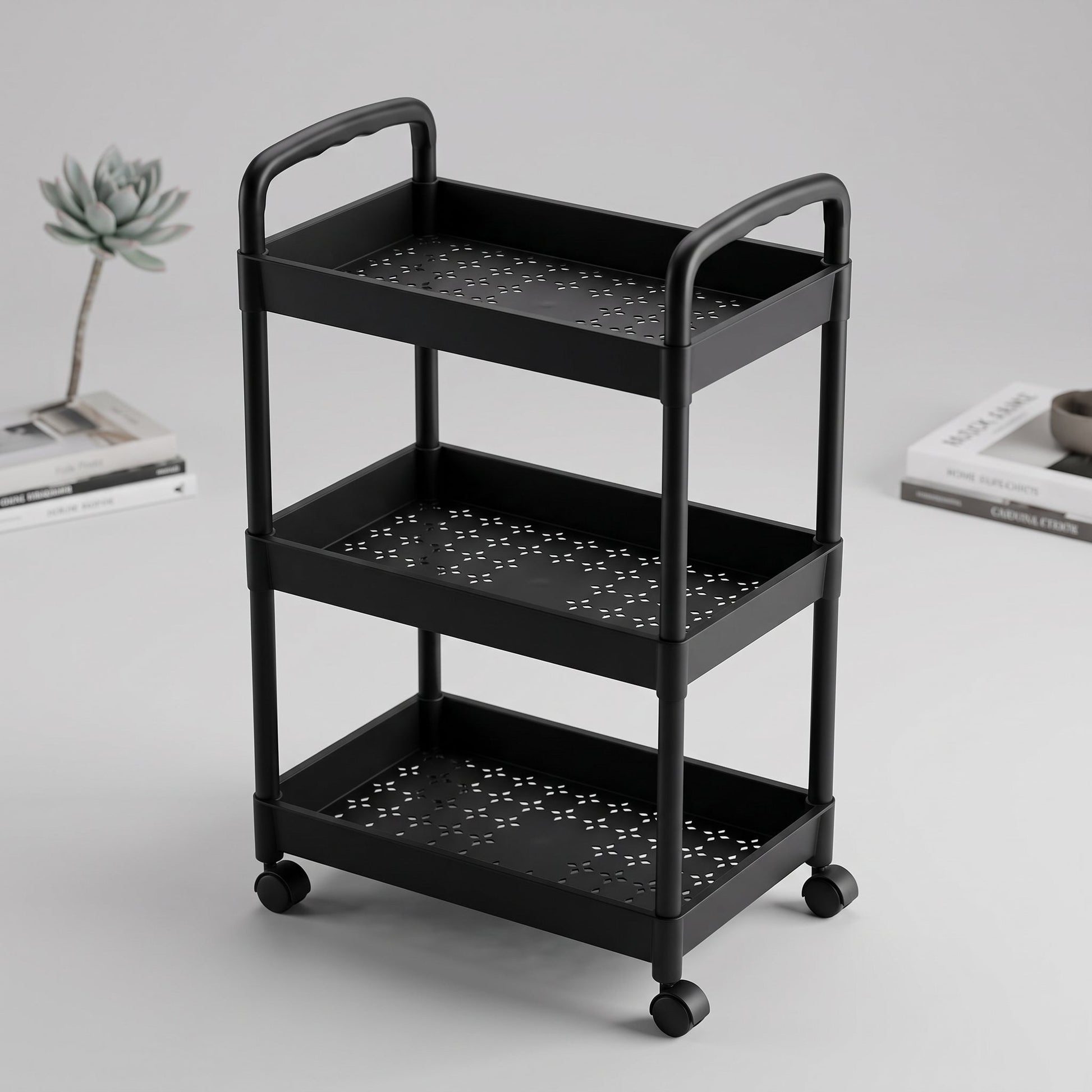 3 Layer Multipurpose Rolling Storage Trolley Mask Queen Nepal